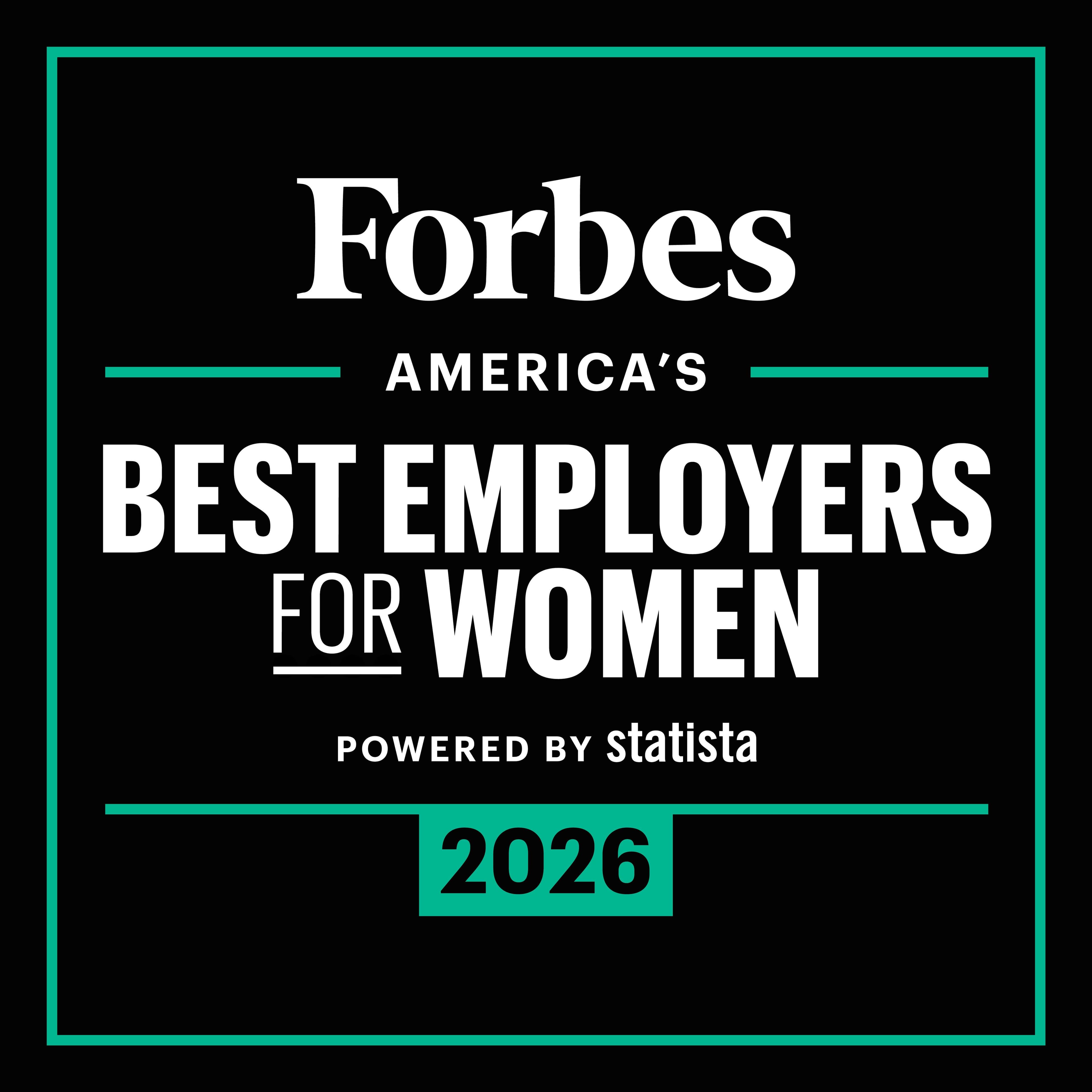 Forbes America's Best Employers for Women 2026 award logo